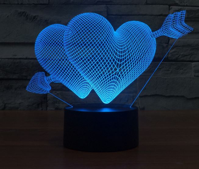 Đèn led 3D heartstruck 2